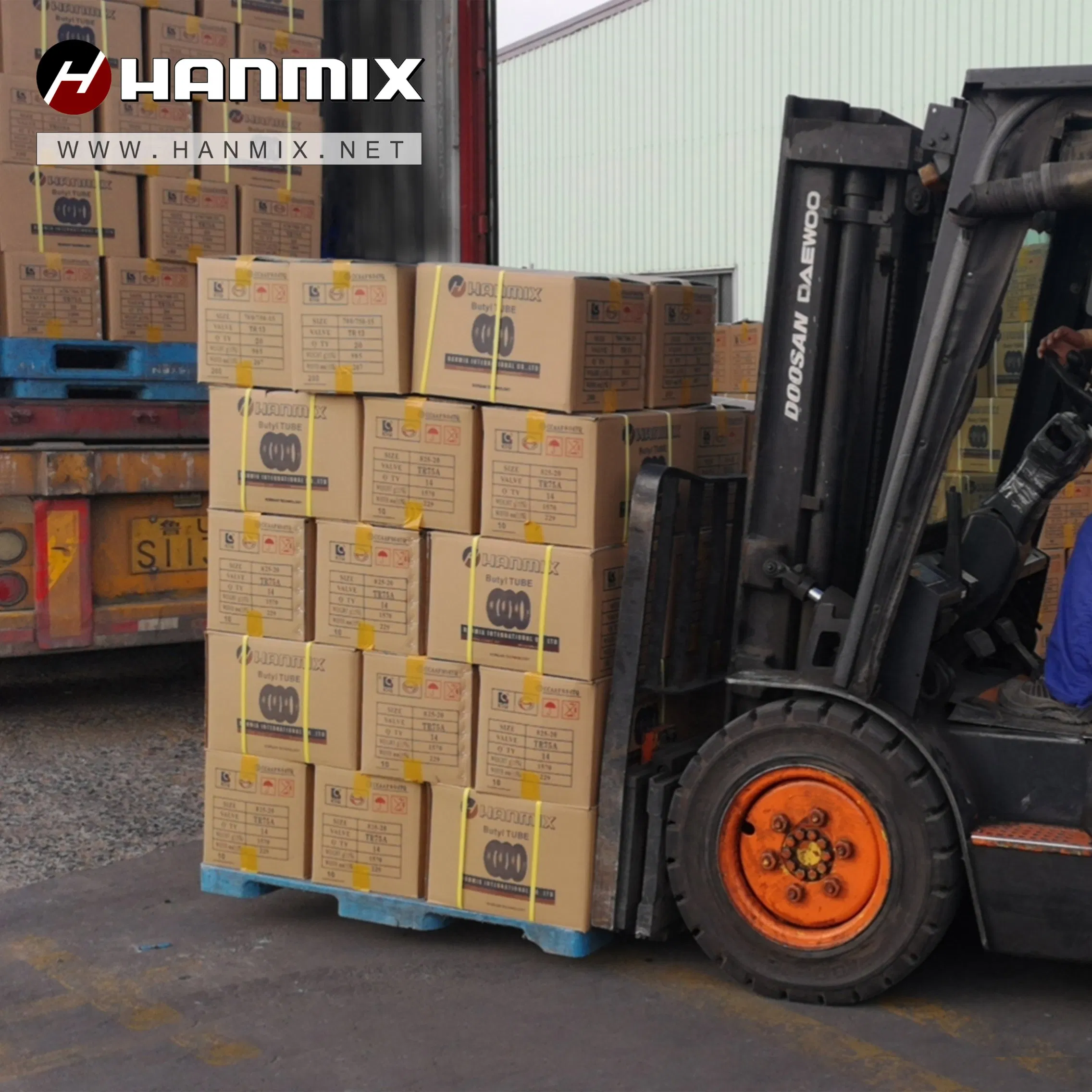 Hanmix Korean Technology Natural Rubber Butyl Inner Tube Tire Tube 12r20 Car Accessories