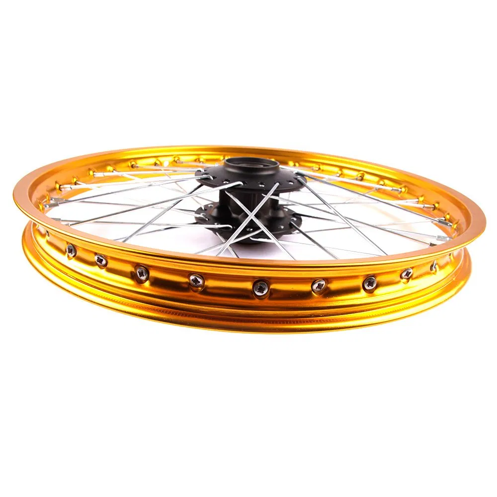 Motorcycle Spare Parts Front & Rear Aluminum Alloy Wheel Assembly for Haojue Suzuki Gn125