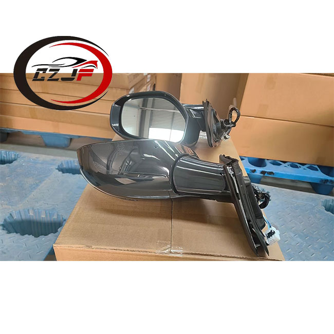 Czjf New Body Parts Car Accessories EU Black Rearview Mirror Assembly with 9 Wires Featuring Heated Function and Turn Signals for Mitsubishi Outlander 2014-2019