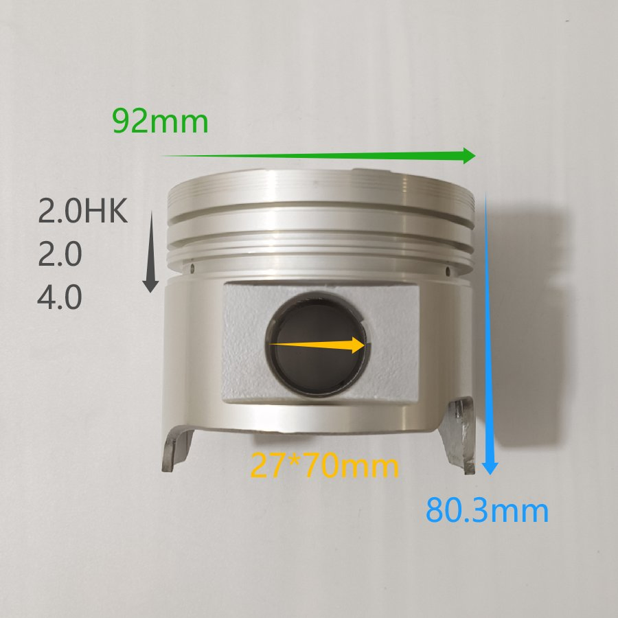 Aluminum 2L for Toyota Piston Auto Engine Spare Parts 13101-54130 Tin Coating Car Accessories