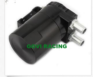 Aluminum Black Oil Reservior Catch Can Tank with Brether Baffled