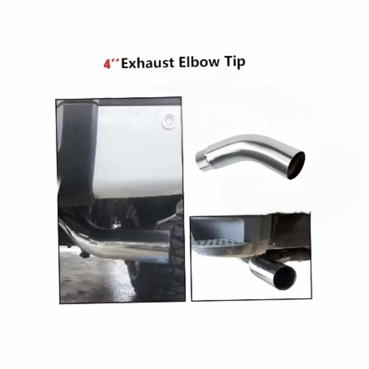 Выхлопной патрубок 23 дюйма, сталь, хром