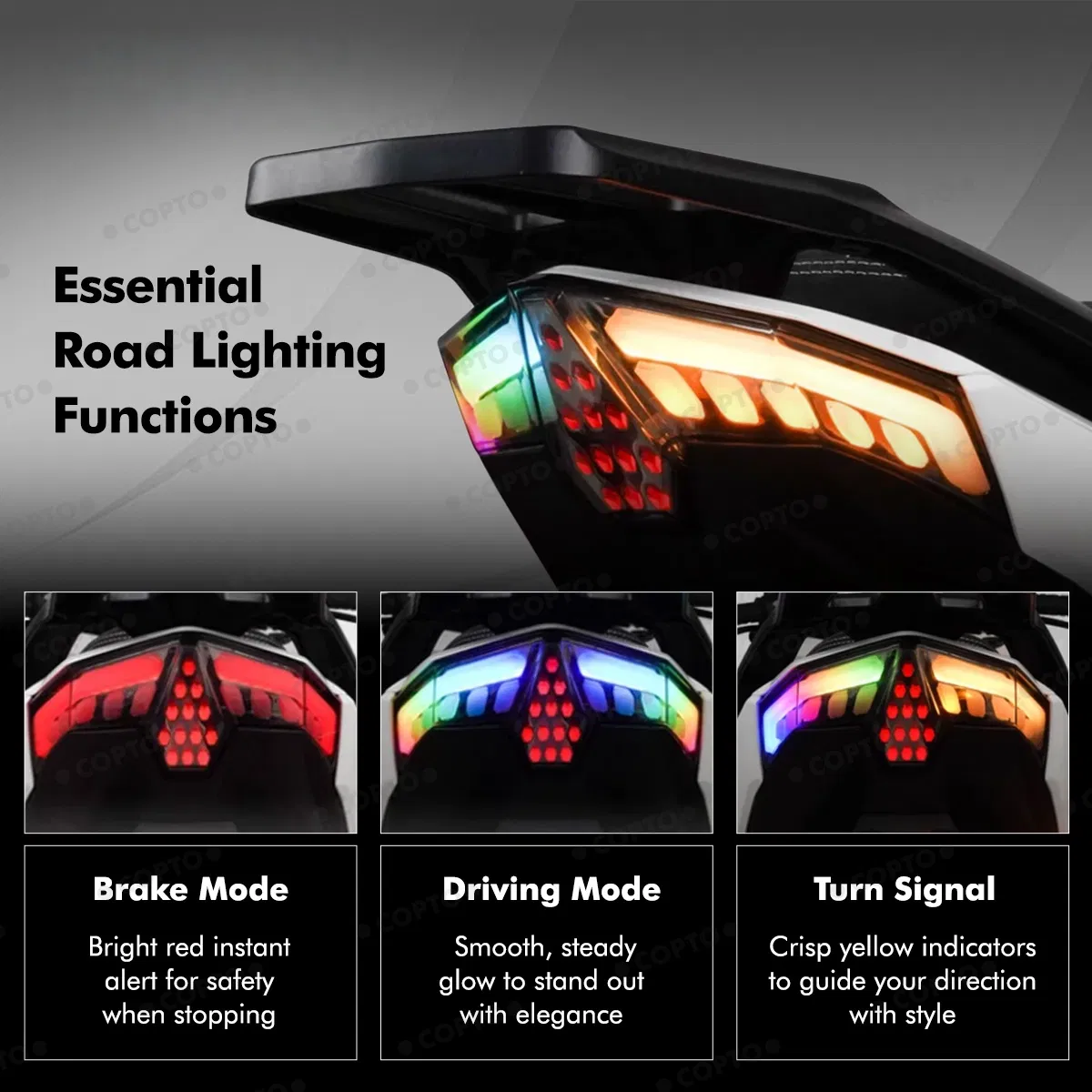 Светодиодный стоп-сигнал RGB для Honda Click/Vario (2018-2025)