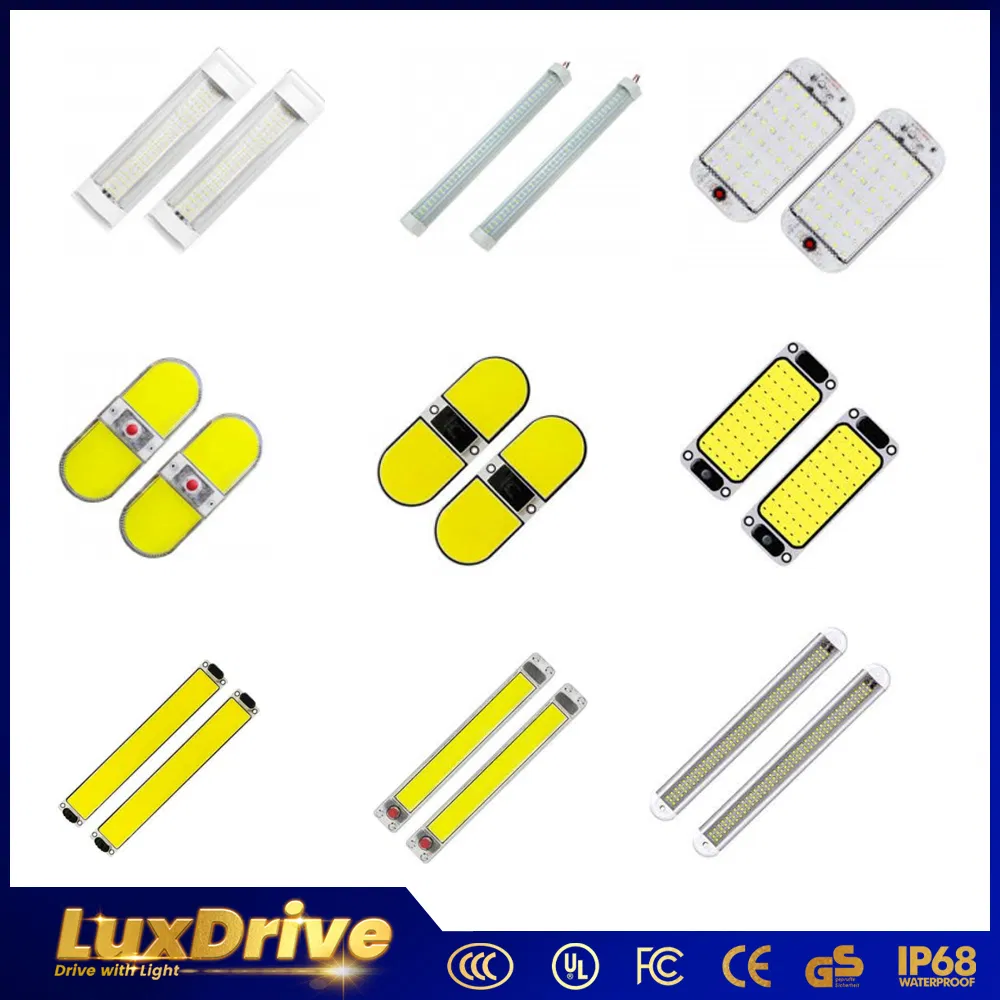 Светодиодная панель для салона авто, 54/108 SMD COB