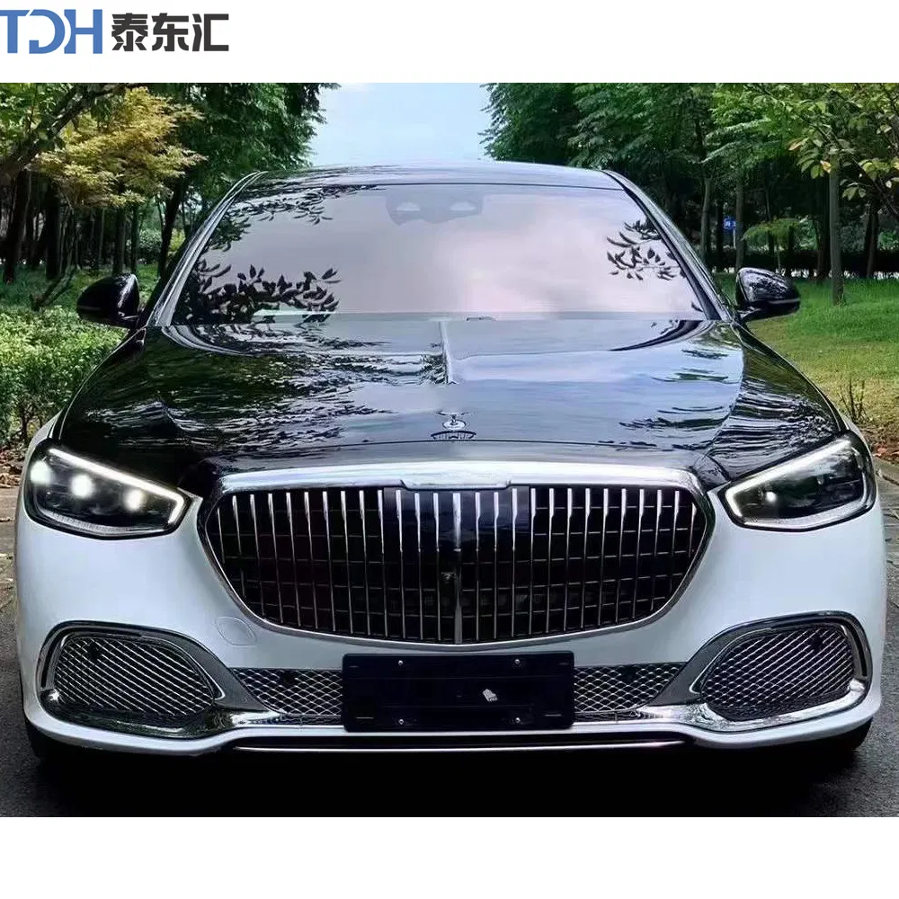 Upgrade W221 2006-2013 to W223 S450 MB S63 2024 Style Car Body Kit New Door Panel Hood Fenders Lights Bumpers Side Skirts