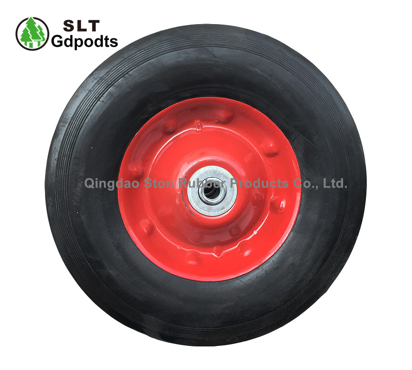 10 Inch Heavy Duty Trolley Wheels Rubber