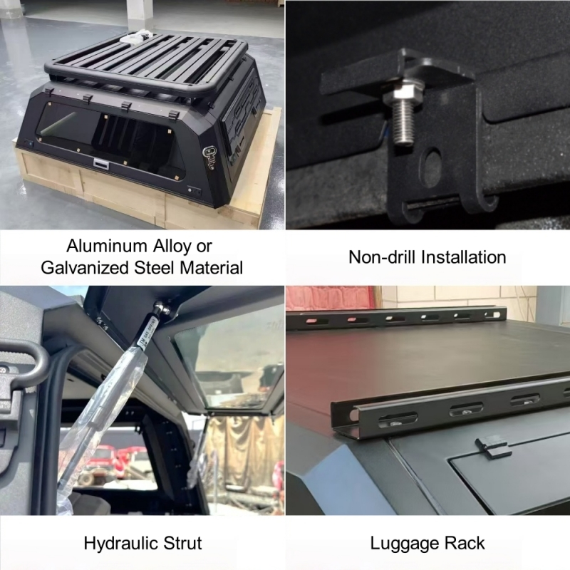 Great Wall Poer Ute Smart Bed Cap Pickup Hardtop Topper Truck Camper Shell Aluminum Canopy for 2025 Gwm Cannon