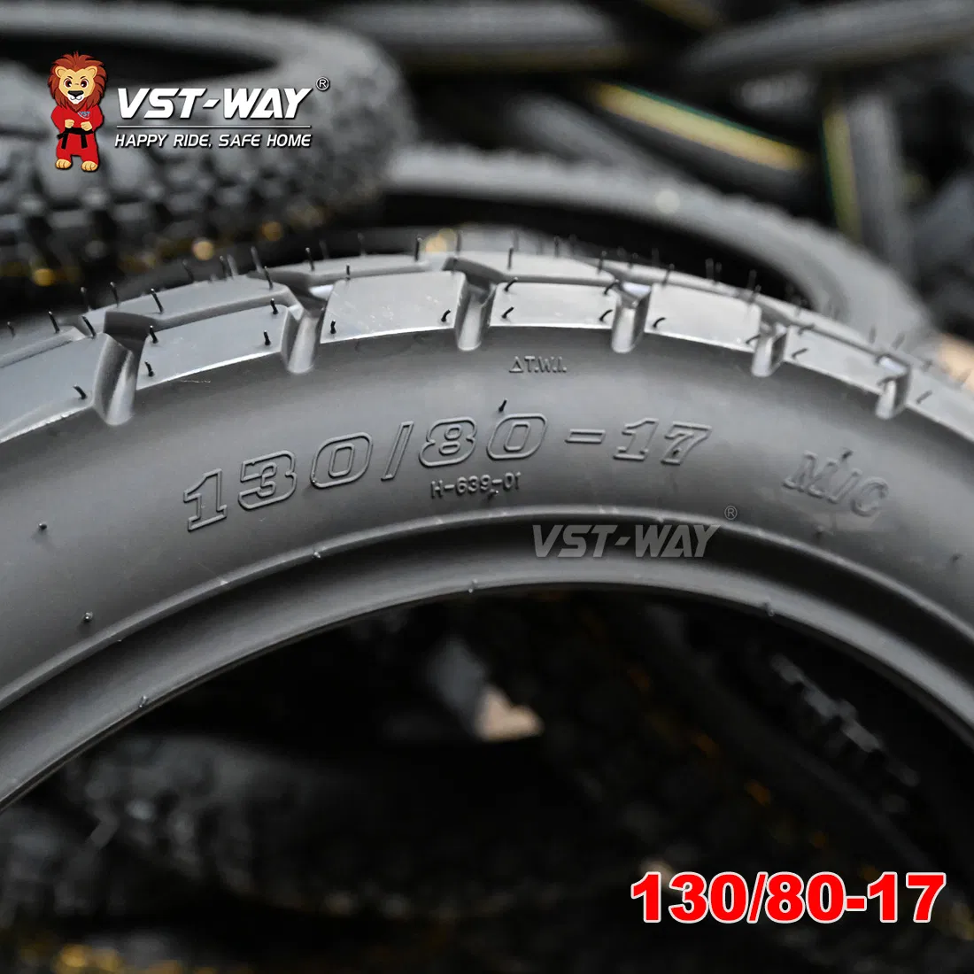 Мотошины бескамерные VSTWAY (размеры 130/70-17, 110/90-17 и др.)
