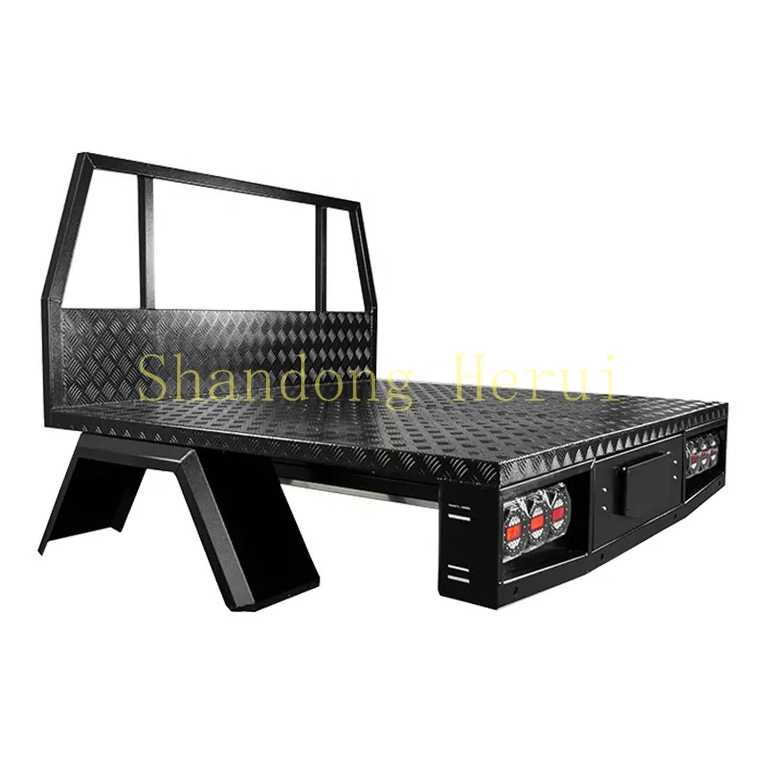 High Quality Custom Dual Cab Black Aluminium Ute Tray for Sale