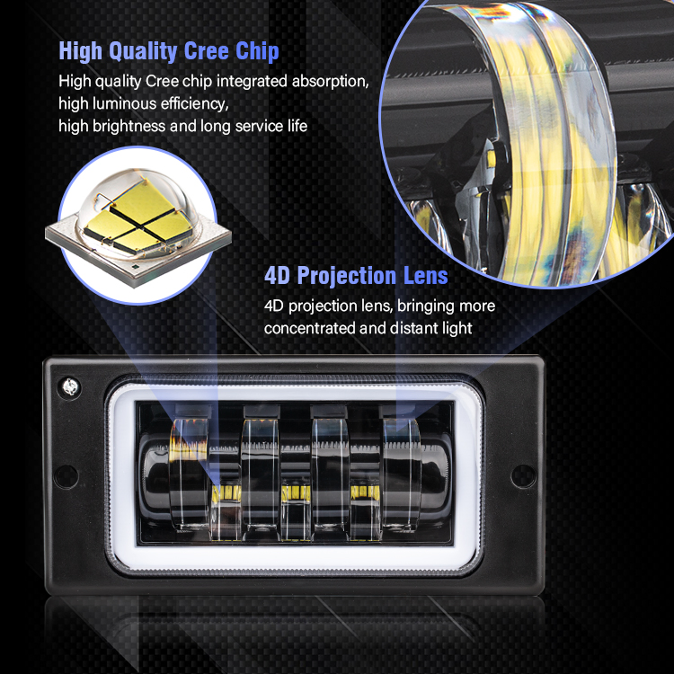 Сверхяркие светодиодные лампы H4 H7 50Вт для противотуманных фар