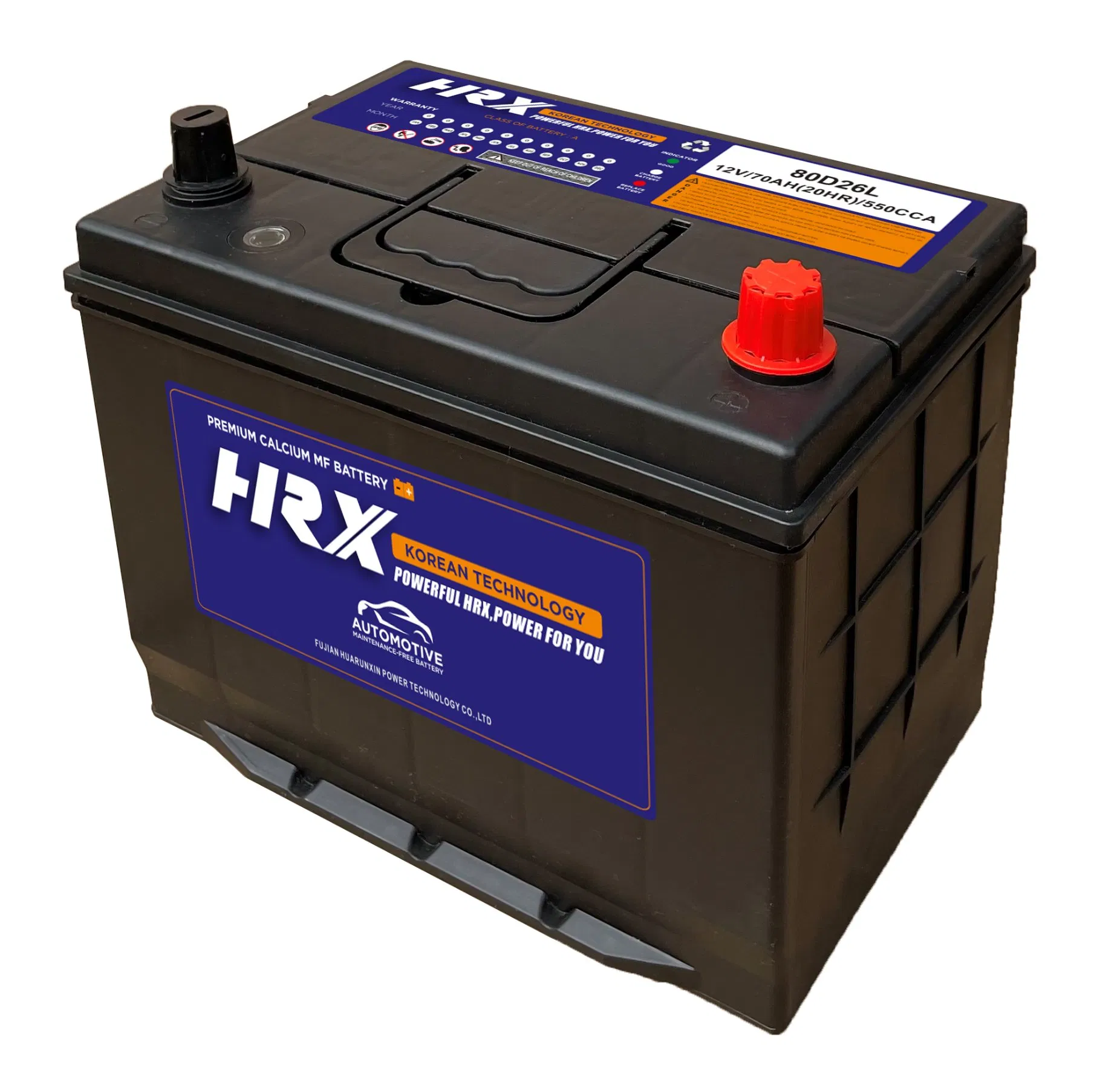 Maitenance Free Autotive Battery 80d26 12V70ah Car Battery