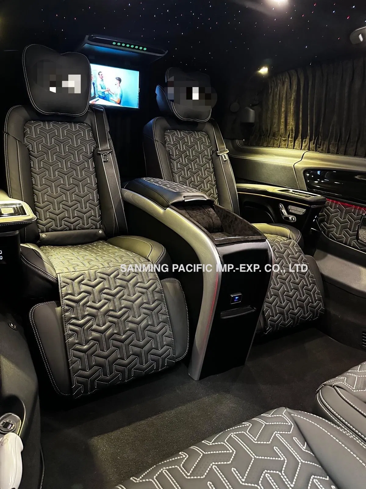 China Origin High Quality W447 Electric Business VIP Luxury Reclining Genuine Leather Car Minibus Seat for Vito V-Class Metris Sprinter Conversion