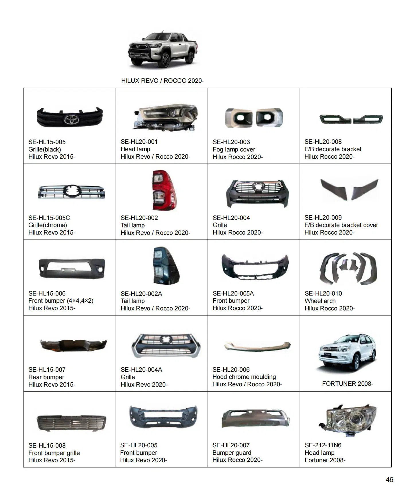 Фара головного света для Toyota Hilux Revo Rocco 2020