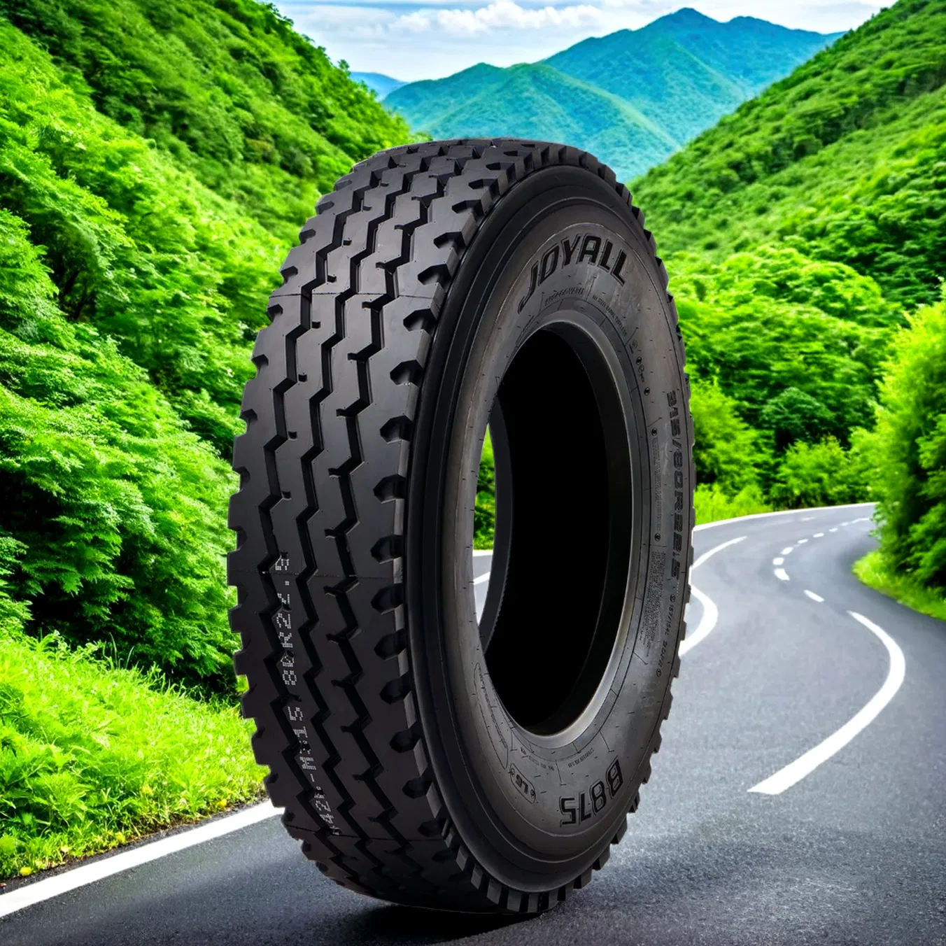 Шина грузовая 315/80R22.5 Joyall B875 для автобусов и прицепов