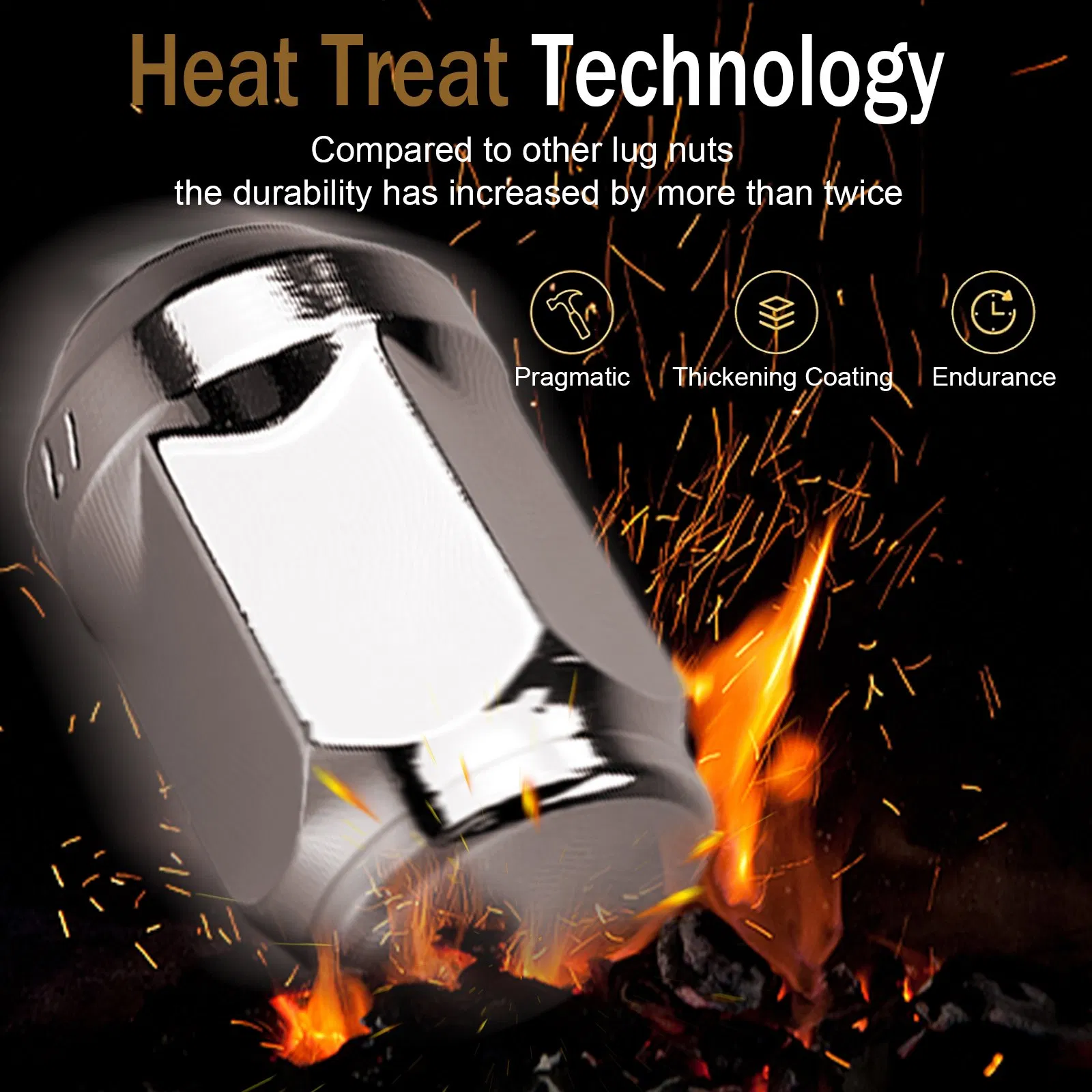 Premium Metric Carbon Steel Wheel Lug Nut for Vehicles