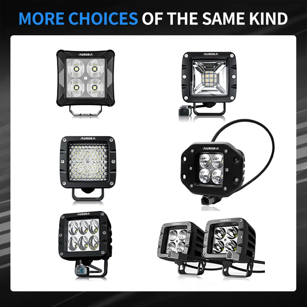 Aurora 2inch Dual Colors LED Offroad Uvt ATV Spot Driving Work Light LED Fog Light