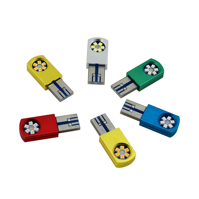 Светодиодная лампа T10 USB-формы для авто, 12 шт SMD2016