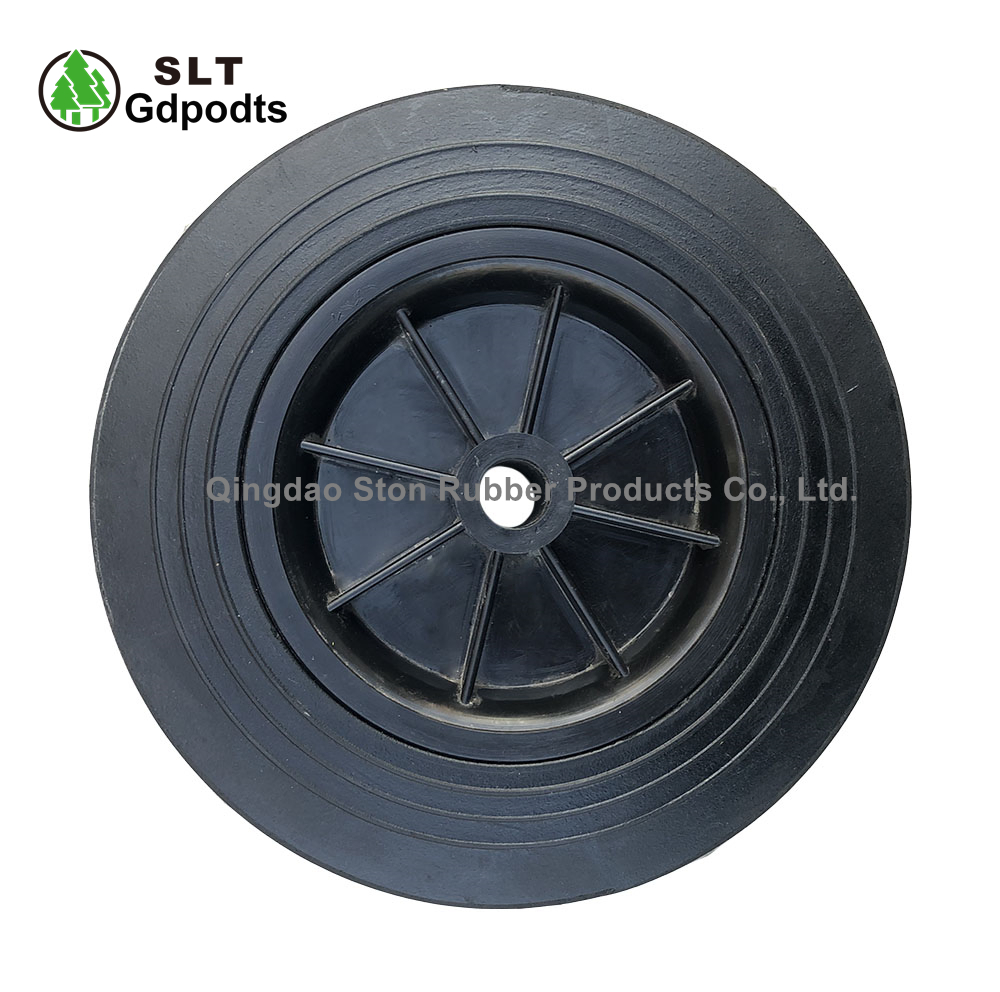 10"X2" Heavy Duty Trolley Wheels Good Quality Rubber