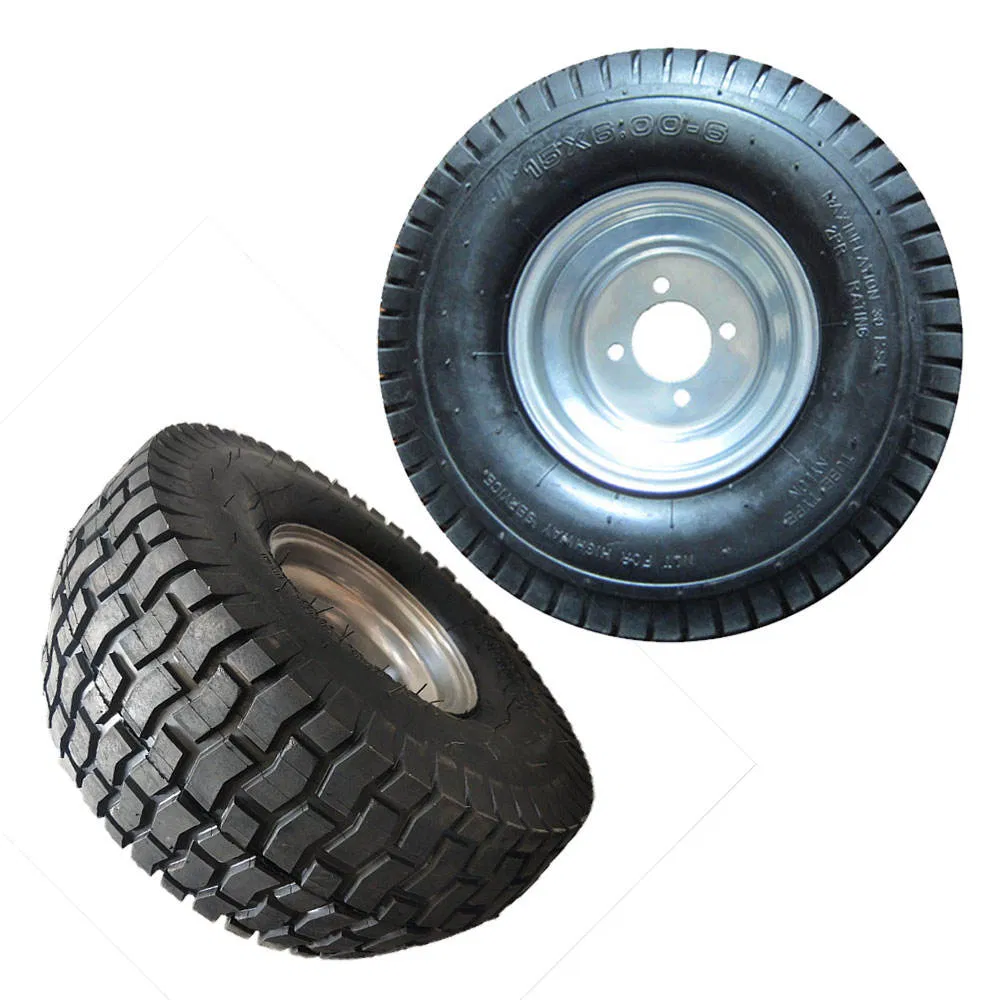 15 Inch Pneumatic Inflatable Rubber Tires 15X6.00-6 Agricultural Tractor Wheel