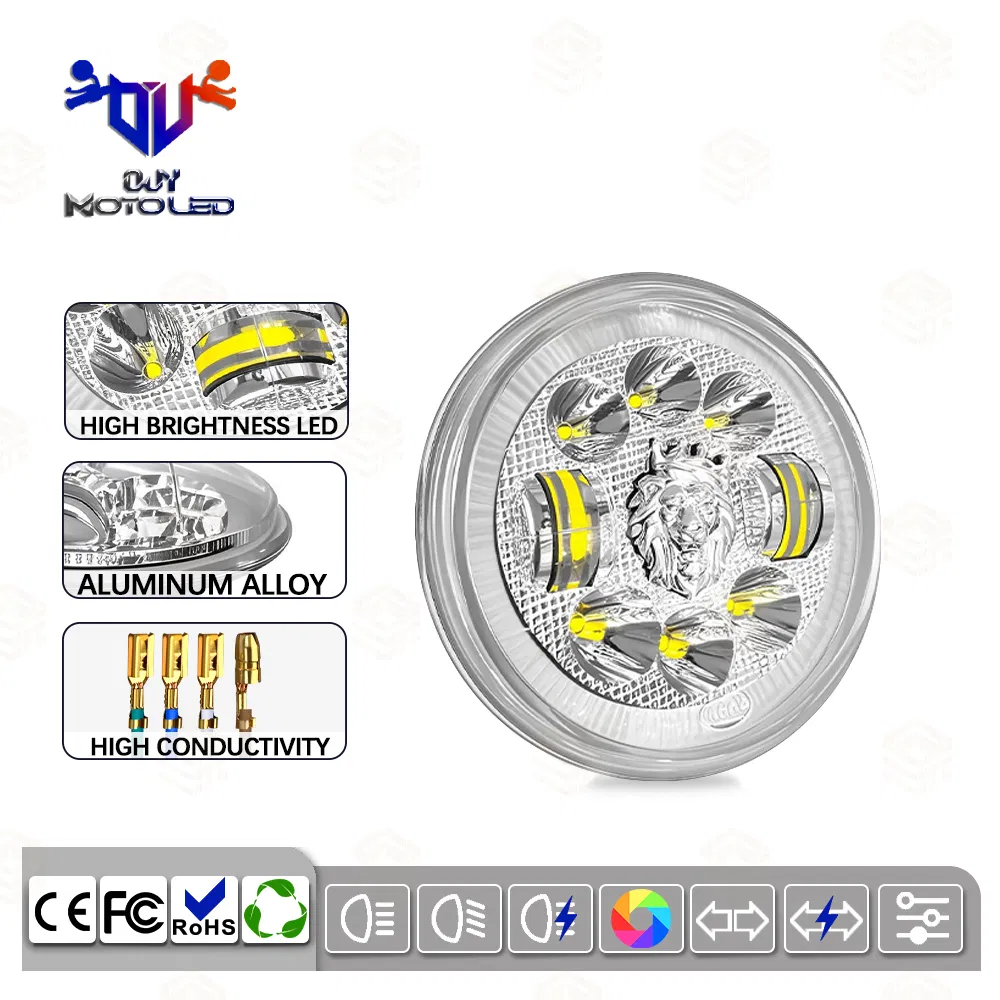 LED-фара для мотоцикла энергосберегающая, простая установка