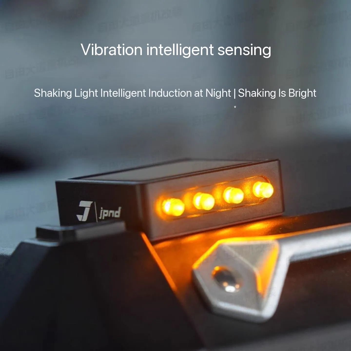 LED Tail Light Motorcycle Safety Warning Anti-Collision Lights Magnetic Sensoralarm Lights