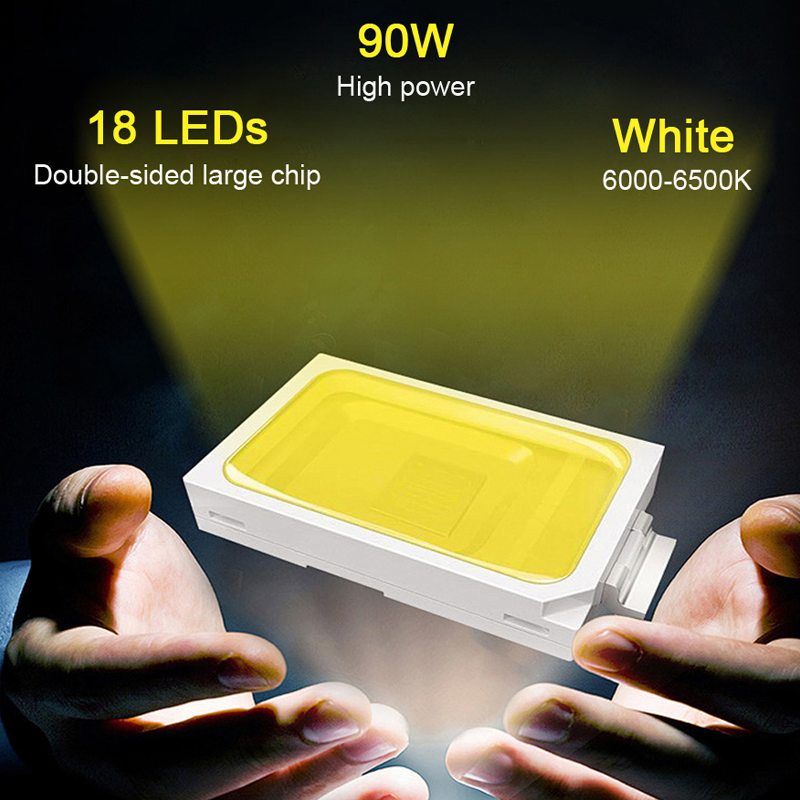 Мощная светодиодная фара H7 180W с двойной медной трубкой