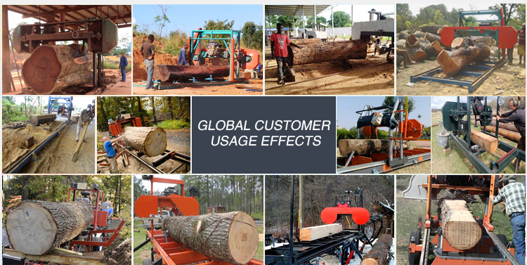 Portable Horizontal Bandsaw Mill 600mm for Diesel/Gasoline