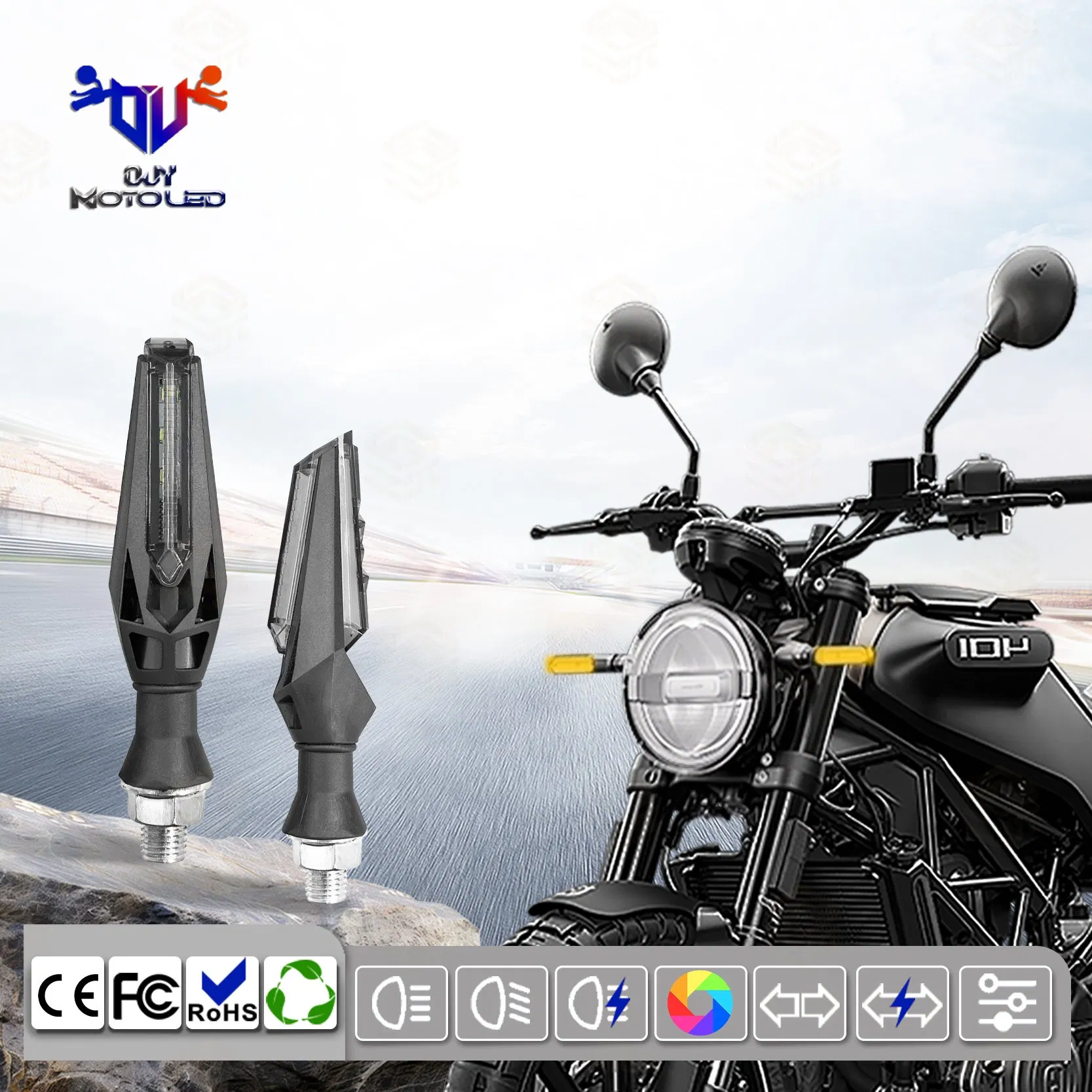 Портативные светодиодные поворотники для мотоциклов
