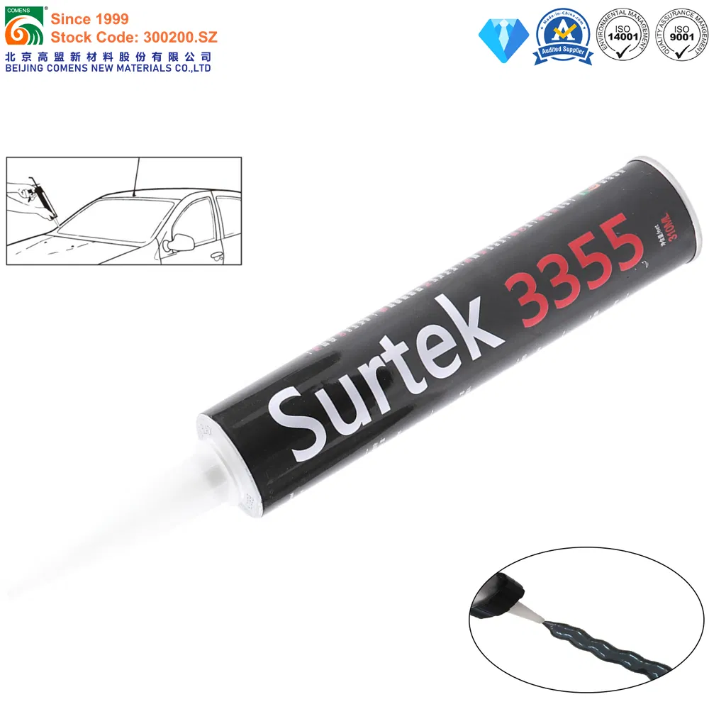 High Quality Fast Curing Polyurethane Sealant PU Glue for Auto Glass Replacement (Surtek 3355)