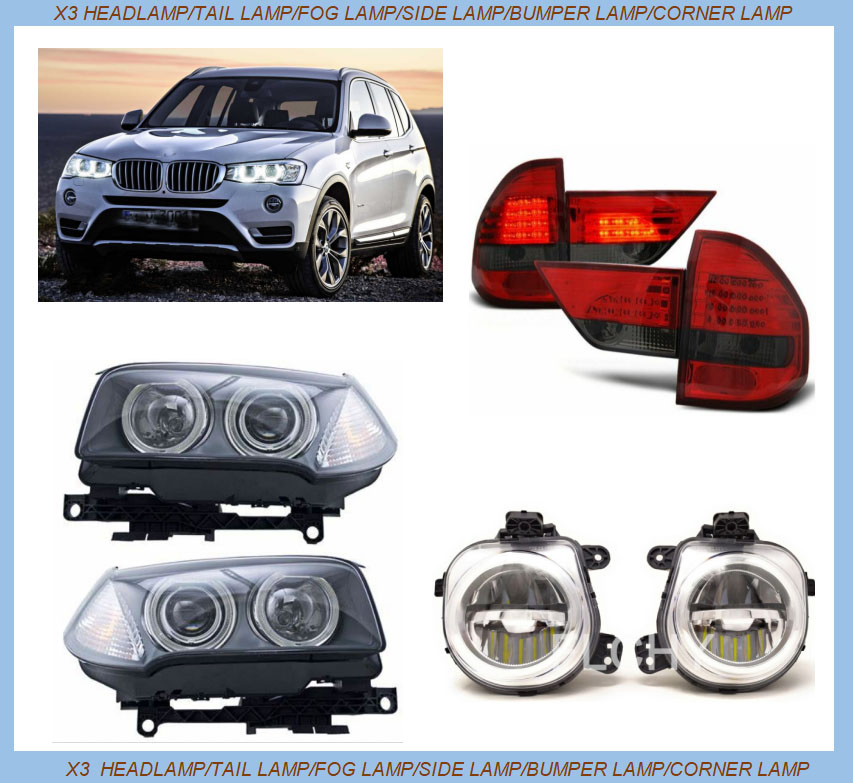for BMW X1 Angel Eye /LED Headlight /Tail Light /Fog Light /Side Light /Bumper Light /Corner Light