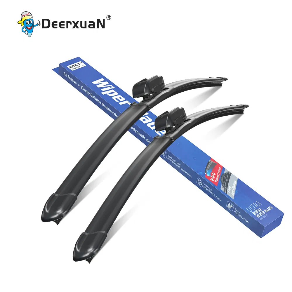 Deerxuan Multi-Adapters Auto Car Front Soft Flat Universal Windshield Wiper Blade