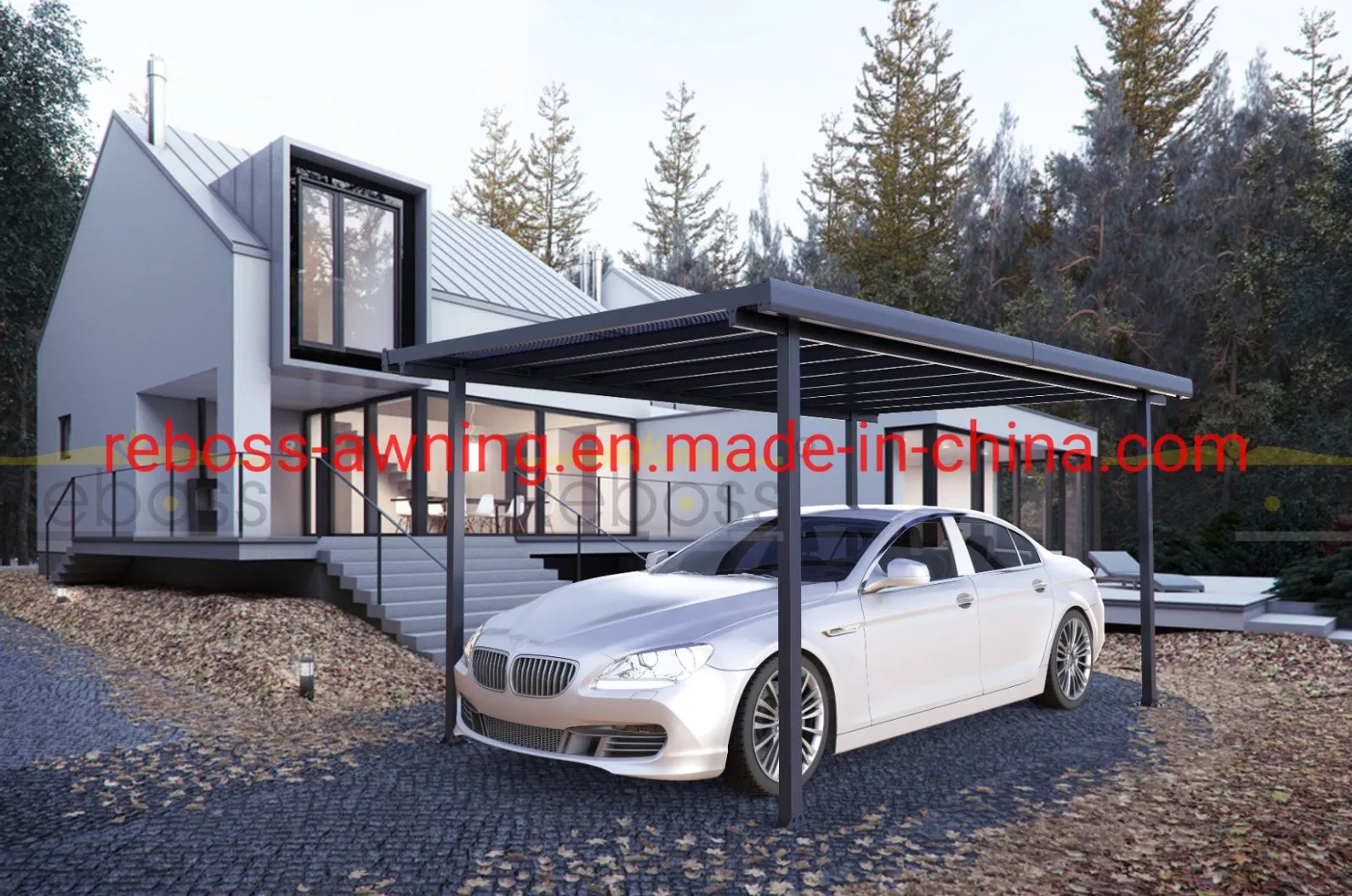 Aluminum Bracket PC Panel Mounting Structure Carport