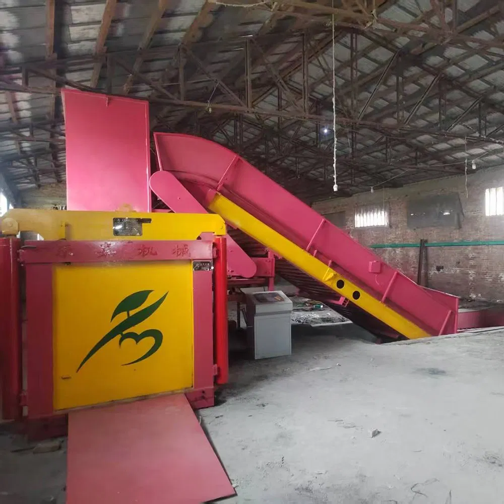 Полуавтоматический пресс-подборщик для макулатуры и ПЭТ-бутылок