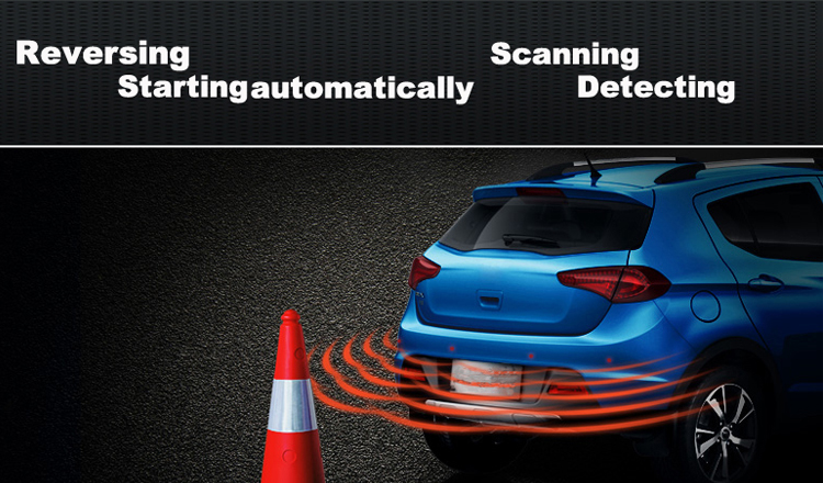 2025 Hot-Selling Car Reversing Aid Camera with 4 Parking Sensors
