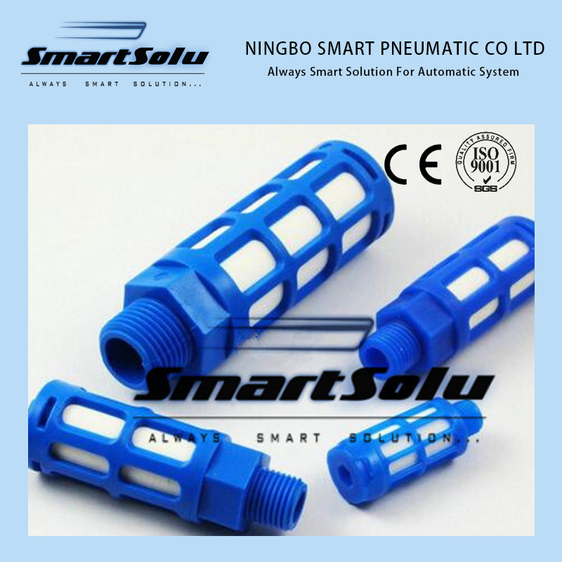 Пневматический глушитель PUL-03 3/8" BSP, синий