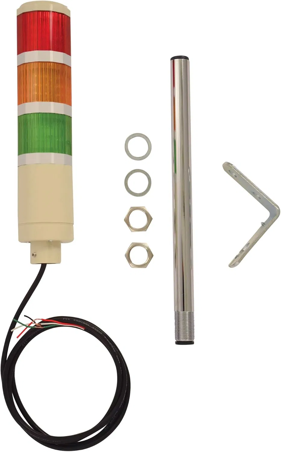 Andon Lights with Rotatable Base 12V 24V DC LED Signal Tower Stack Lights