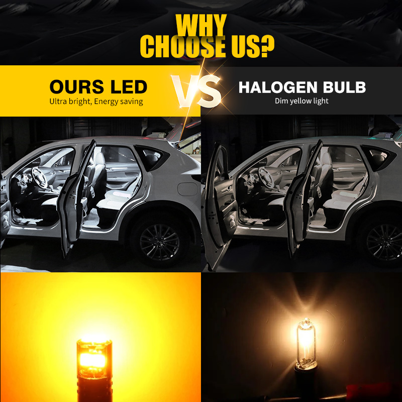 Светодиодная лампа BKR T10 W5w для авто, 10 SMD