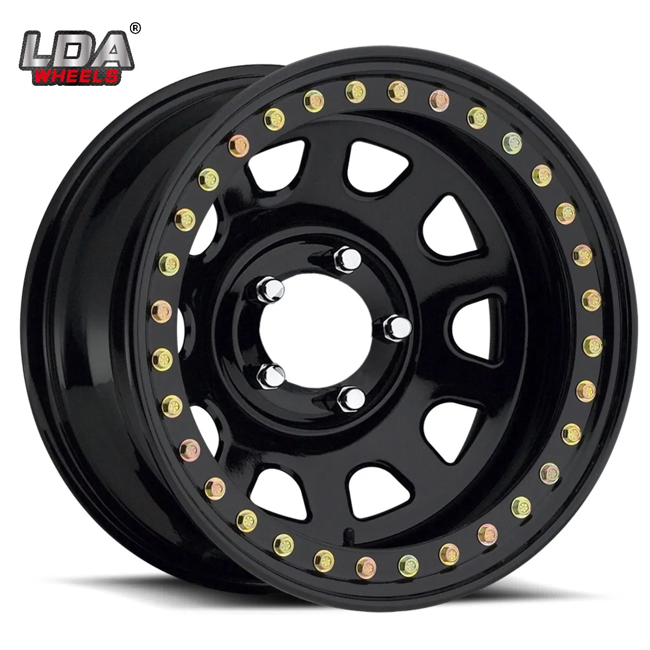 Стальной диск для внедорожника 4x4, черный