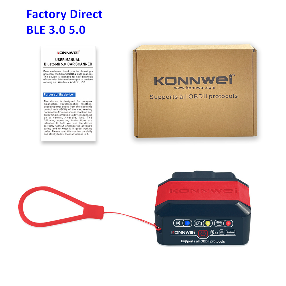 Универсальный автомобильный сканер OBD2 Konnwei KW905 для Android и iOS