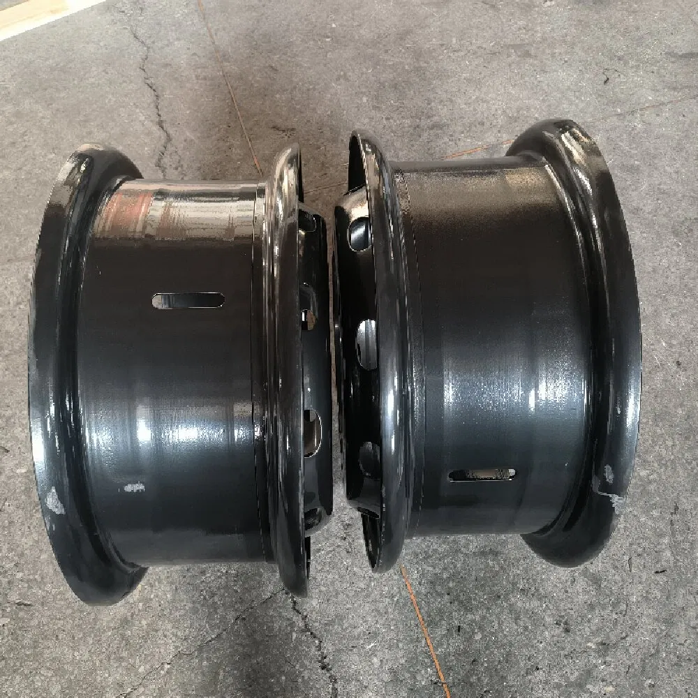 Anygo Brand 10.00-20 Xz06 Solid Tire with Rim for Terex Mhl340 etc Material Handler Equipment, Heavy Duty Forklift Tire