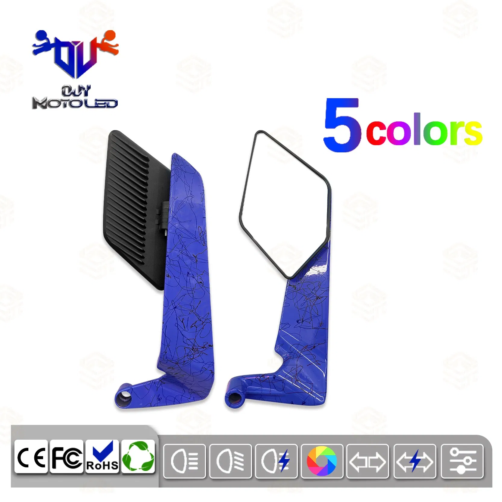 Ouy Moto Reflective Motorcycle Gear - Premium 20set Reflector Pack