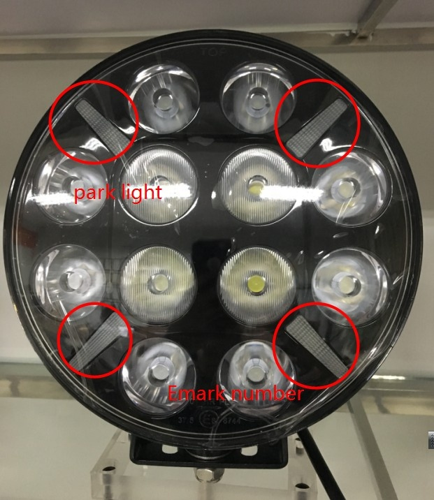 Тонкие круглые светодиодные фары R112 R7, 12В
