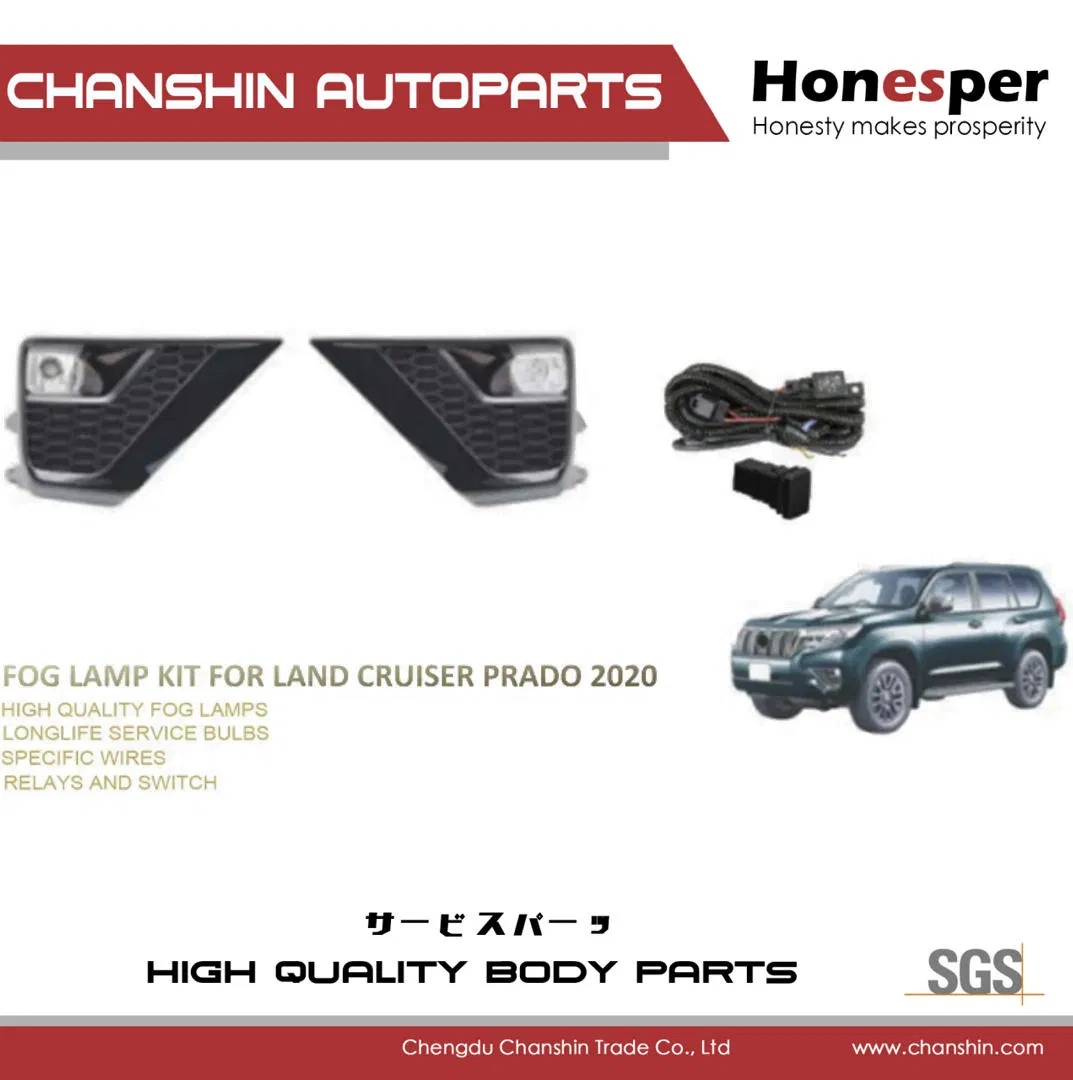 Wholesale Car Spare Part Auto Part Car Accessories Fog Light Fog Lamp Set for Toyota Land Cruiser Prado 2020