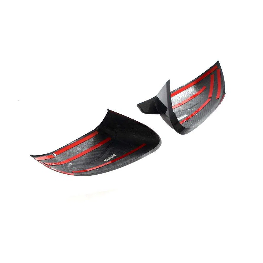 Dry Carbon Fiber Mirror Covers Car Accessories for Lamborghini Urus for Audi Q8 2018-2021 Stick Style