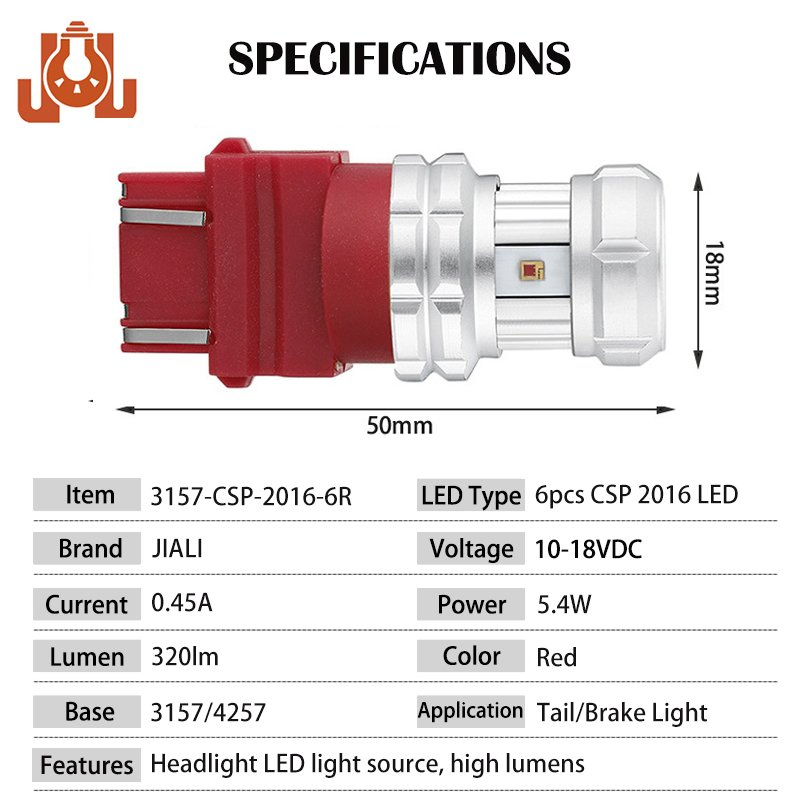 Светодиодные стробоскопные лампы стоп-сигнала красные