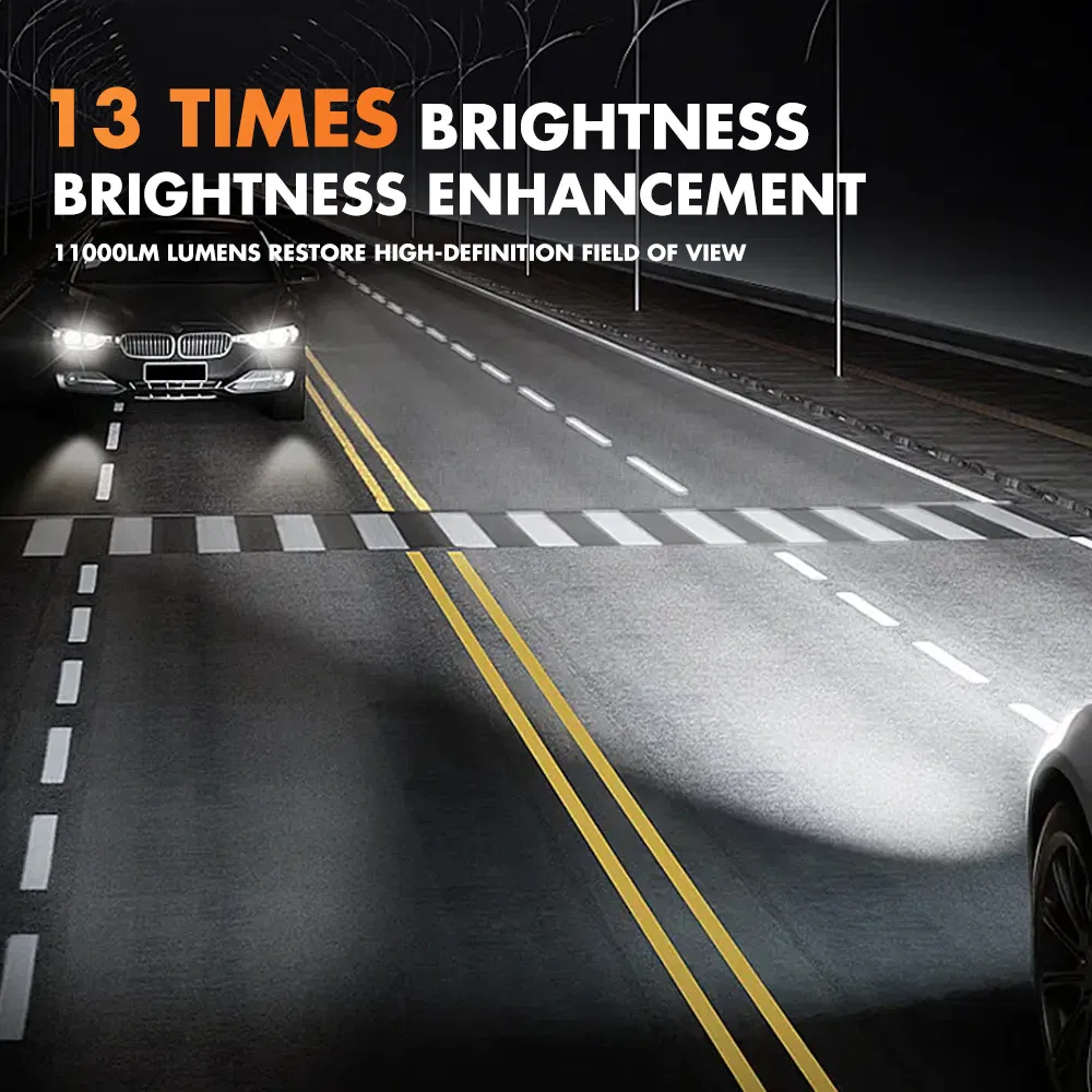 Bkr Gt-80 High Power OEM 160W 13600lm H3 H4 H11 9005 9006 6500K Super Bright LED Canbus Free Car Headlight Car LED Headlight Bulb