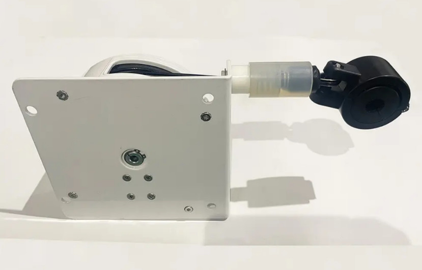 spring Load Cord Retractor Auto Stop Ratchet Lock Reel Fueling Gasoline Dispenser Hose Retractor for EV Charger Cable Management Finer Brand Cable Retractor