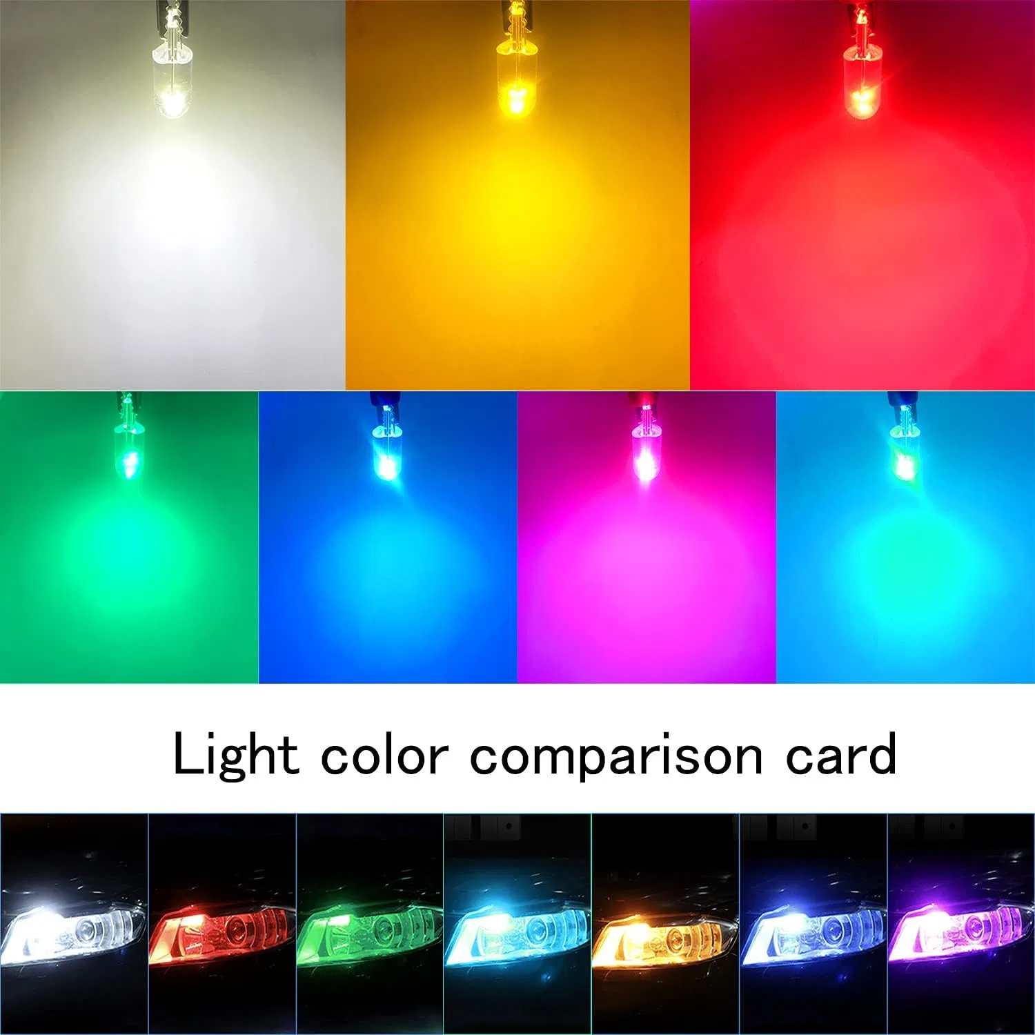 Светодиодная лампа T10 W5W 12В для авто