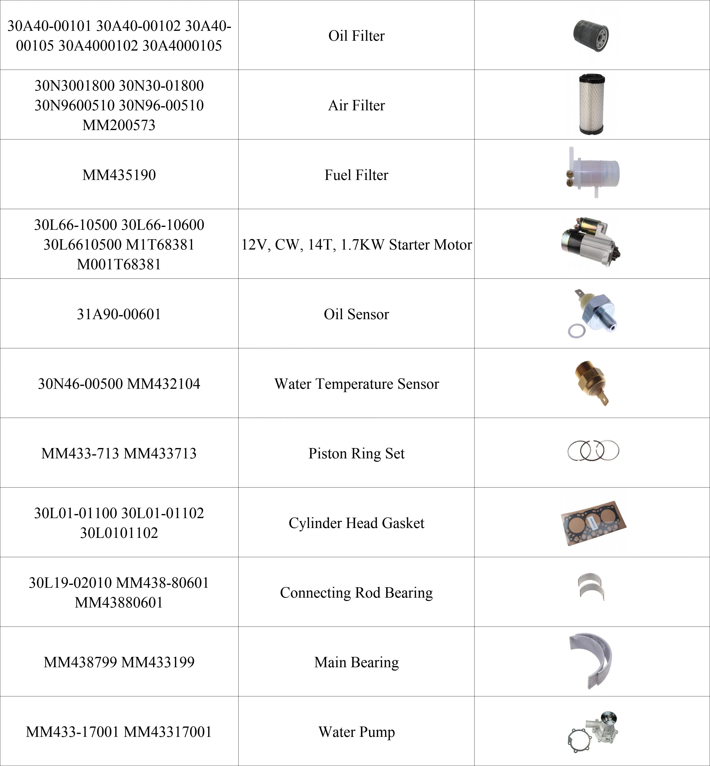 Запчасти для микроавтомобилей Axiaam, Ligieer, Chateneet