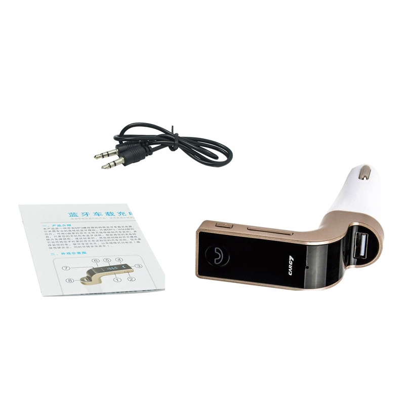 Автомобильный FM-передатчик Hands-Free 4-в-1 G7 с AUX и MP3-плеером